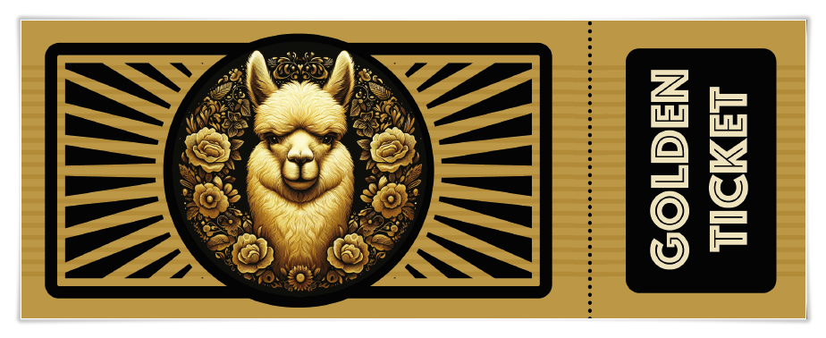 LamaGold GOLDENTICKET